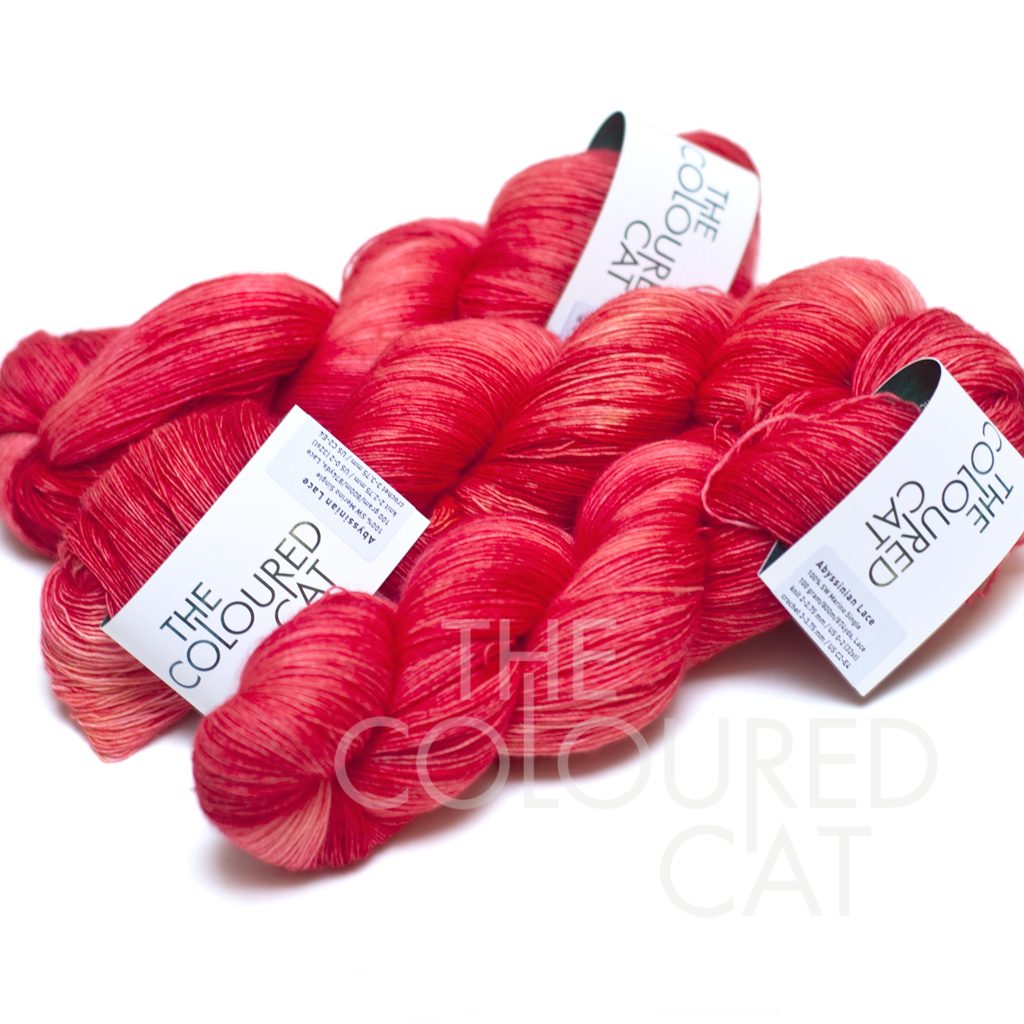 Picture yarn Abyssinian Lace in Colour Blood Coral