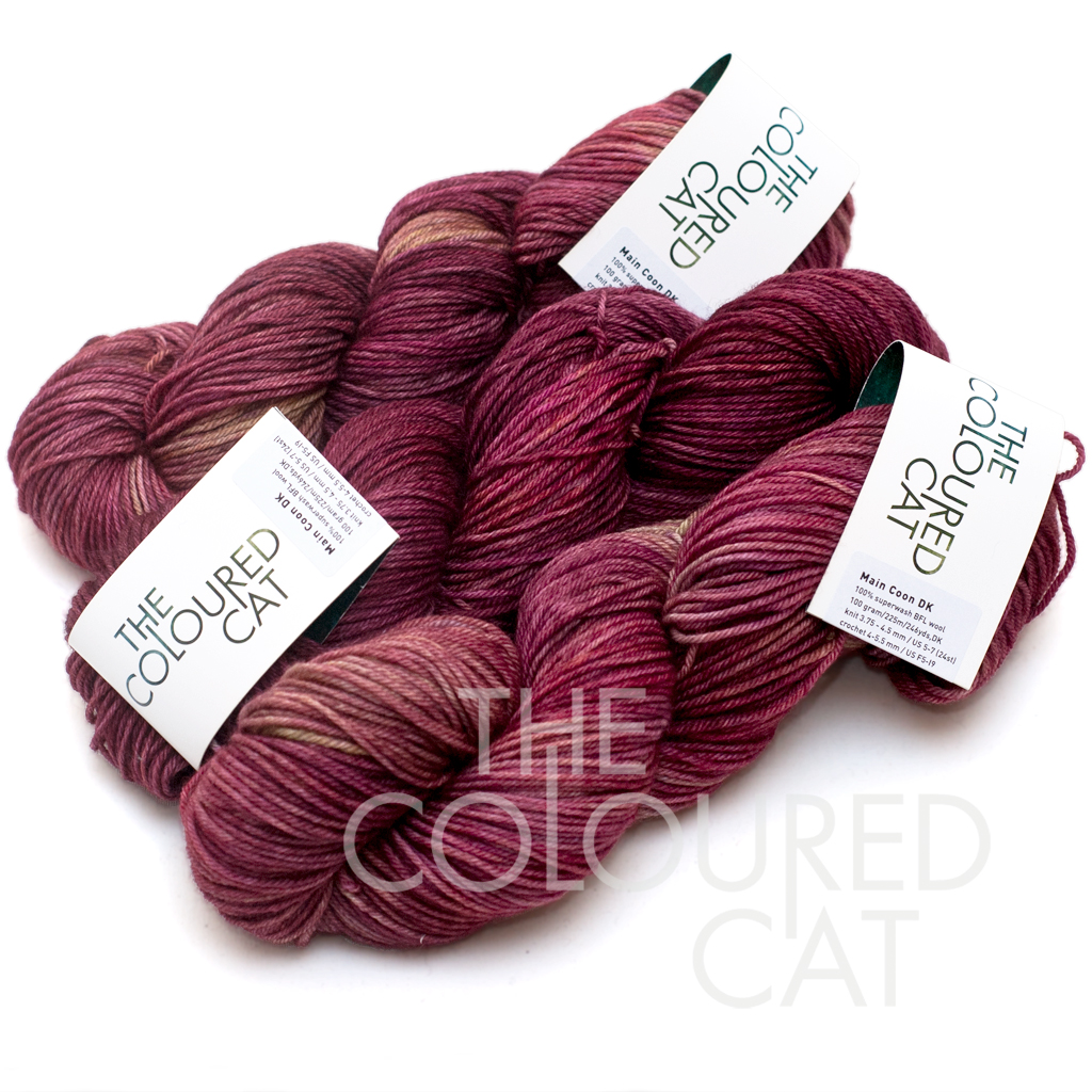 Picture yarn Main Coon DK in Colour Amaranth